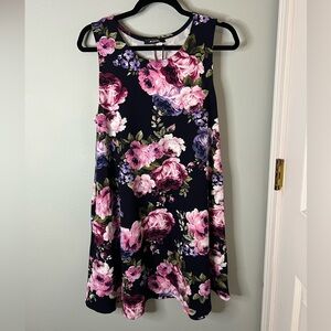 Floral Sleeveless Mini Dress
